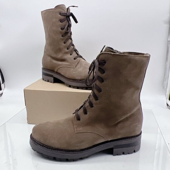 LA CANADIENNE BRITTANY WATERPROOF LUG LACE-UP BOOTS Light Brown US 10 NEW! $550 - Picture 3 of 11